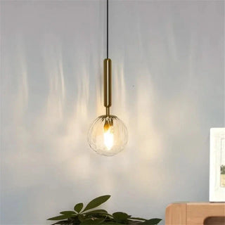 LED Pendant Light – Modern Cosmic Pendant Lighting with Hand Blown Glass & Adjustable Cable