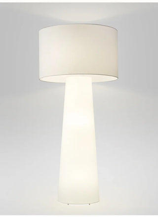 Nordic Fabric Floor Lamp – Scandinavian LED Reading Lamp with Chrome Base