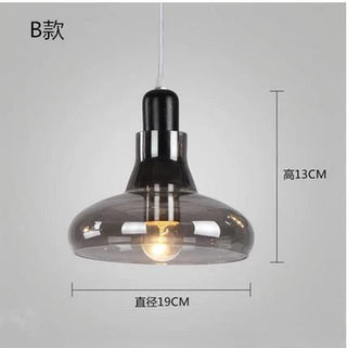 Modern Pendant Lamp – Glass & Metal LED Hanging Light | Nordic Style