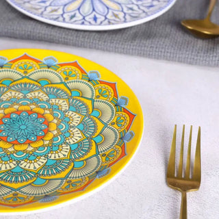 hand painted ceramic plates earthworks luxury italian ceramic dinnerware elegant table setting lifestyle view