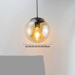 Modern Pendant Light – Gold Pendant Lamp With Glass Shade & Warm Ambient Lighting