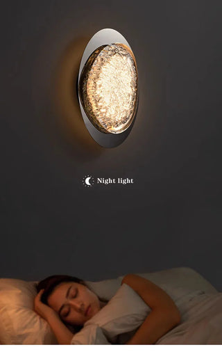 Art Deco Wall Lamp – Acrylic Wall Sconce with Dimmable LED Soft Warm Lighting