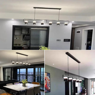 Black Metal Pendant Lamp – Modern Pendant Light With LED Hanging Lamp Design
