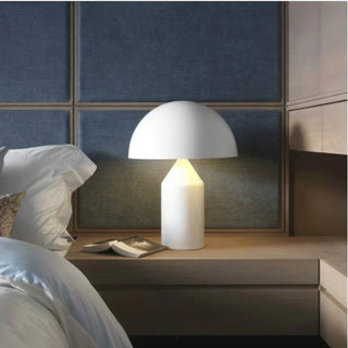 Atollo dome lamp front — modern touch on off warm