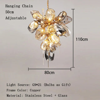 Modern Glass Pendant Light – Aluminum LED Pendant Lamp for Living Room Lighting