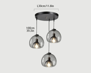 Modern Pendant Light – Elegant Interior Pendant Lamp With Warm Clear Glass