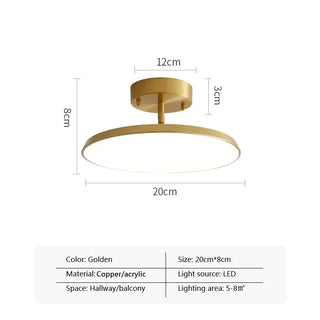 Surface LED Ceiling Light – Modern Adjustable Aluminum Acrylic Lamp for Living Room