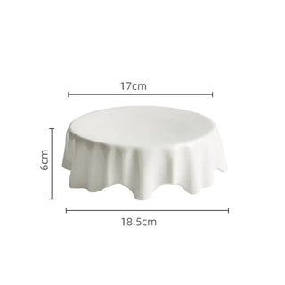 ceramic dinner plate earthworks handcrafted porcelain dishware luxury dining tableware top view