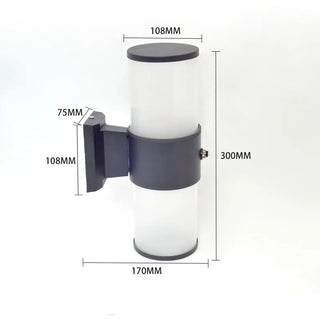 Outdoor Wall Light - Aluminum Exterior Wall Lamp With Energy Efficient LED Lighting