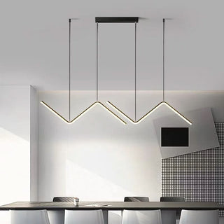 Modern Pendant Lamp – Adjustable Pendant Light with Chic Black & White Finish