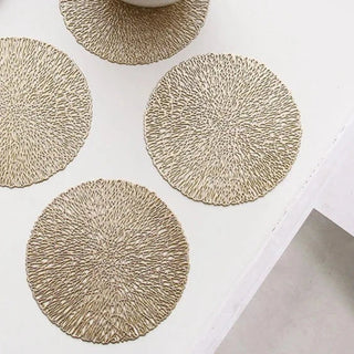 heat insulation placemat non slip table coaster eco friendly heat resistant front view