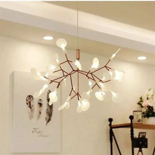 Nordic Pendant Light – 63-Light Firefly Pendant Lamp | Sculptural Branch Chandelier