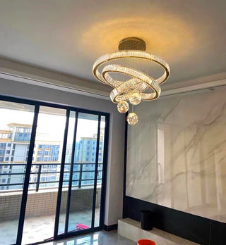 Modern Crystal Chandelier – Dimmable LED Lighting | Elegant Living & Dining Room Fixture