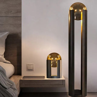 Metal Glass Floor Lamp – Postmodern LED Lighting for Living Room Ambiance