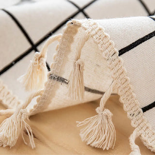 cotton tablecloth amsterdam white plaid waterproof rectangle cover set view