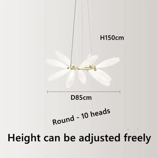 LED Pendant Light – Nordic Design Glass Pendant Lamp with Metal Frame for Dining Room