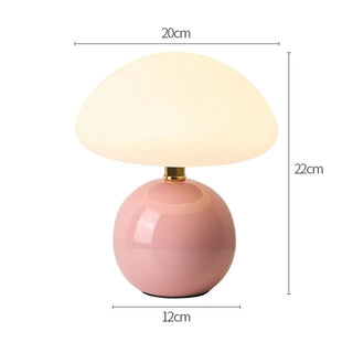 Ceramic Table Lamp – Modern LED Bedroom Lighting With Soft Ambient Light