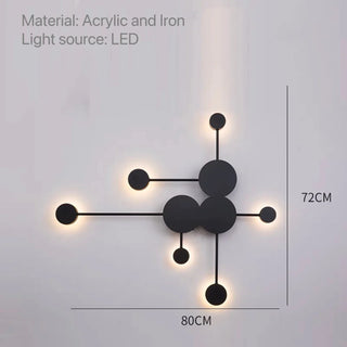 Black Iron Wall Light – Modern LED Wall Lamp With Sleek Black Metal Sconce