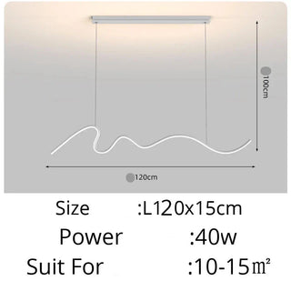 Black LED Pendant Light – Modern Pendant Lamp with Adjustable Color Temperature
