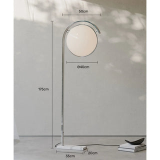Modern Iron Floor Lamp – Energy Efficient LED Lighting With Push Button Switch