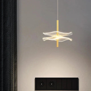 Modern LED Pendant Light – Scandinavian Gold Lampshade With Soft Ambient Lighting