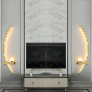 Indoor Wall Lamp – Adjustable LED Elongated Wall Light with Remote Control
