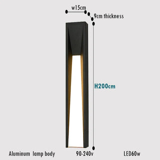 Black Aluminum Wall Light – Modern Outdoor LED Lighting With Sleek Finish
