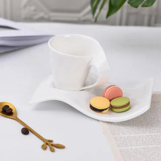 ceramic cup set handcrafted art ceramic coffee mugs durable stylish design detail