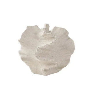 designer coral vase handcrafted porcelain ceramic beige modern minimalist decor front view