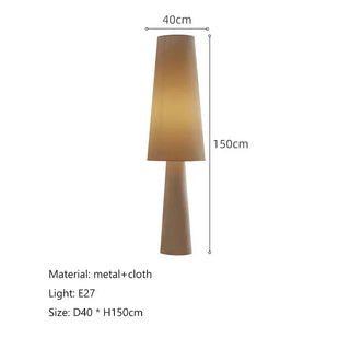 Nordic Floor Lamp – Modern Fabric Shade | Durable Iron Frame Lighting
