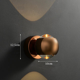 Aluminum Wall Light – Minimalist Adjustable Dual Beam Spherical Wall Sconce