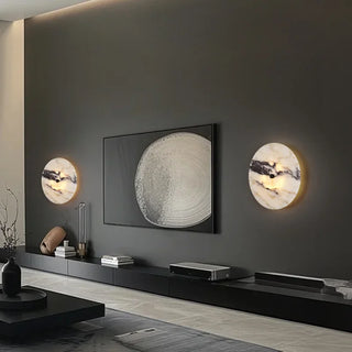 Natural Stone Wall Light – Modern LED Wall Lamp for Living Room Lighting