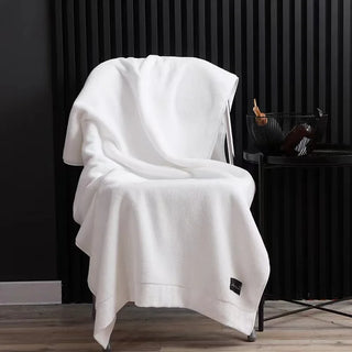 cotton bath towel scandinavian luxury soft quick drying absorbent front view