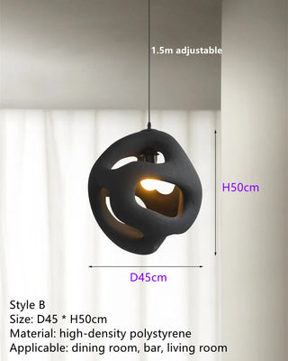 Modern Metal Chandelier – LED Pendant Light With High Polymer Shade & Touch Switch