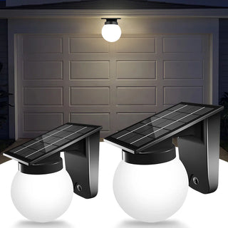 Art Deco Solar Light – Energy Efficient LED Garden Lighting Fixture | Weather Resistant Wall Sconce
