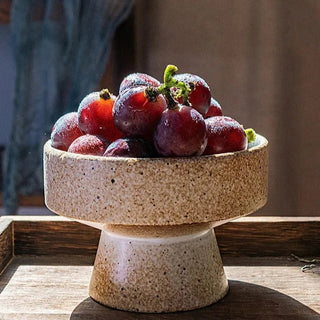 japanese ceramic fruit bowl earthworks handcrafted small porcelain serving close-up