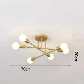 Plafonnier – Lampe LED moderne avec éclairage ambiant doux et assemblage facile