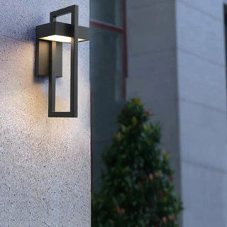 Outdoor Wall Light - Black Aluminum Frame | IP65 Waterproof Architectural Lighting