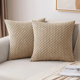 oslo cushion covers woven polyester cotton modern minimalist 40x40 to 50x50 cm close-up