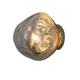 Lava handcrafted stained glass aluminum wall sconce — artisan lighting