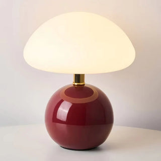 Ceramic Table Lamp – Modern LED Bedroom Lighting With Soft Ambient Light