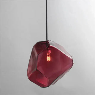 Stone Pendant Light – Colorful LED Pendant Lamp with G4 Bulbs | Energy Saving Design