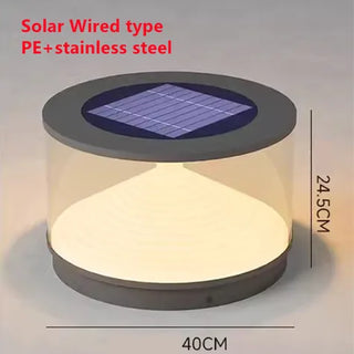 Solar Garden Lamp – Stainless Steel LED Outdoor Solar Light with Long Lasting Battery