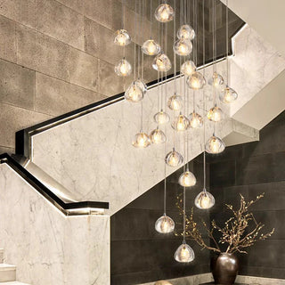 Modern Crystal Chandelier – Elegant LED Pendant Light Fixture for Living Room