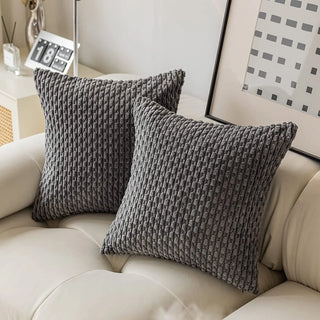 oslo cushion covers woven polyester cotton modern minimalist 40x40 to 50x50 cm top view