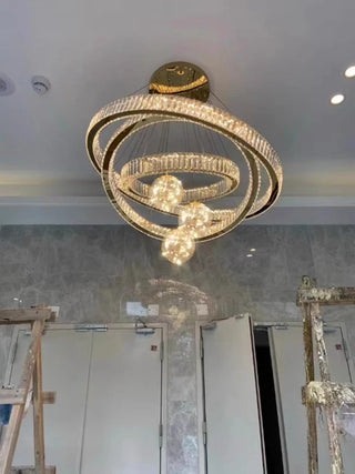 Modern Crystal Chandelier – Dimmable LED Lighting | Elegant Living & Dining Room Fixture