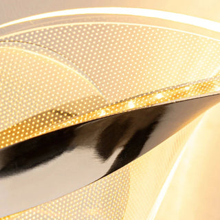 Modern Acrylic Wall Light – Artistic Snowflake Design | Gold Finish LED Lamp