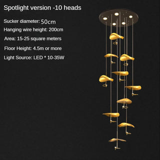Copper Pendant Light – Modern Polished Copper Fixture with Energy Efficient LEDs