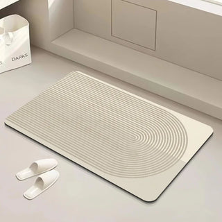 diatomaceous earth anti-slip bath mat front view
