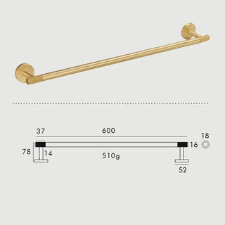 modern brass minimalist bathroom accessories copper metal fixtures hardware detail